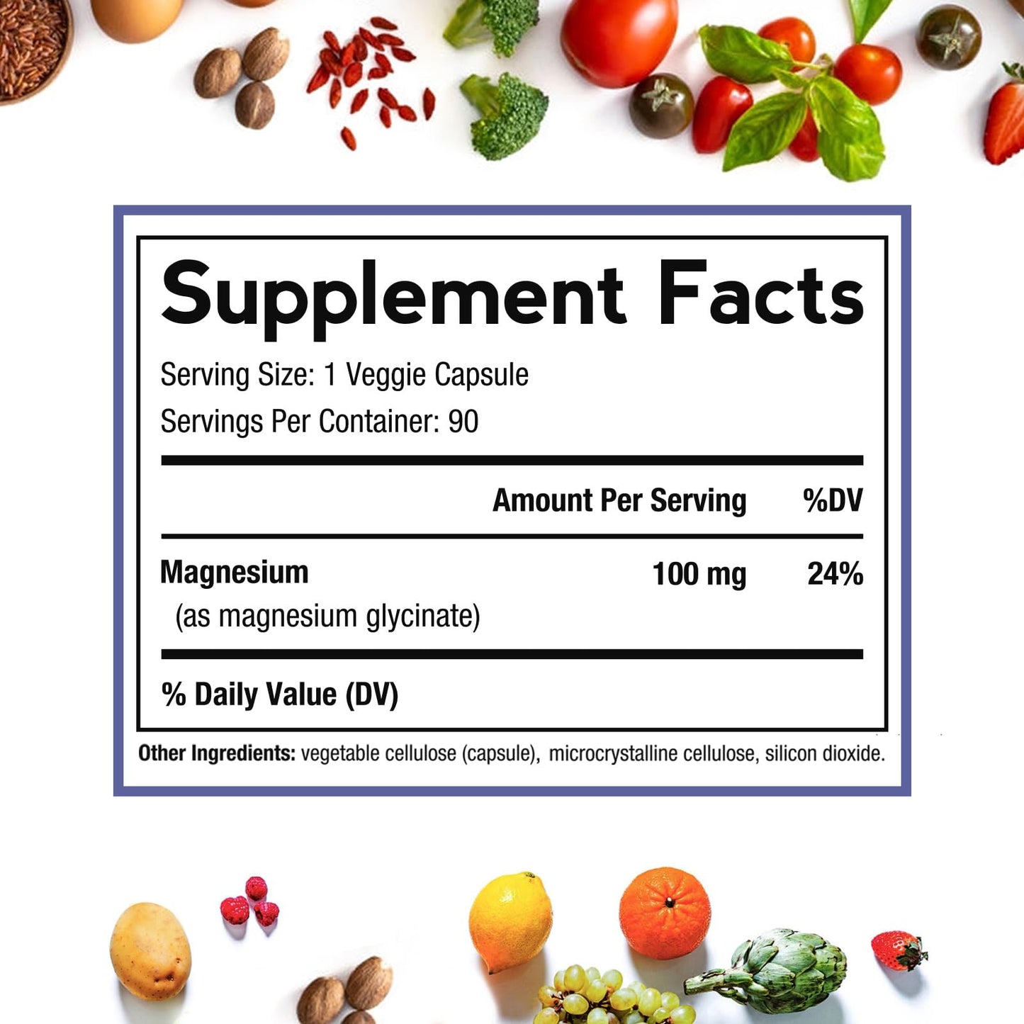 Doctor's Recipes Magnesium Glycinate Supplement Capsule, 90 Count