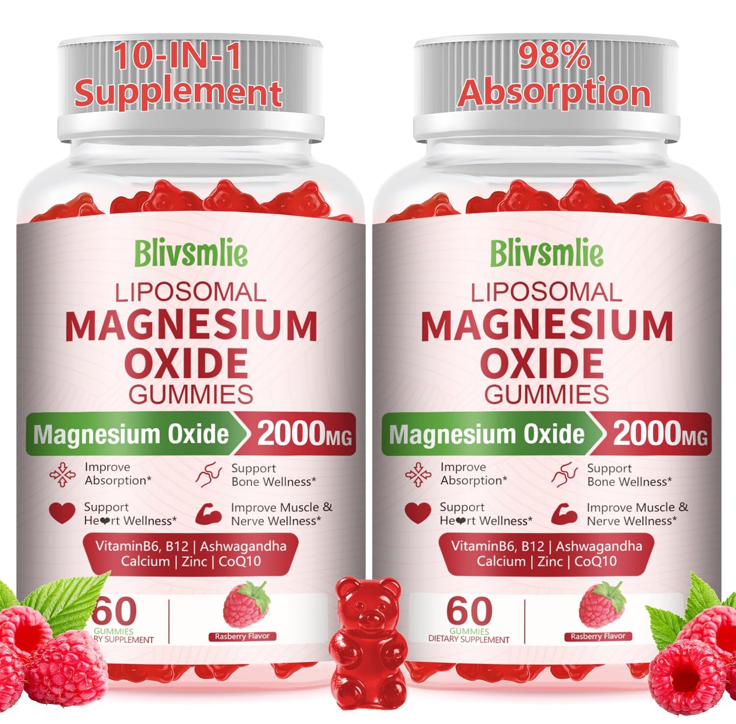 Blivsmlie Liposomal Magnesium Oxide Gummies 120 Gummies
