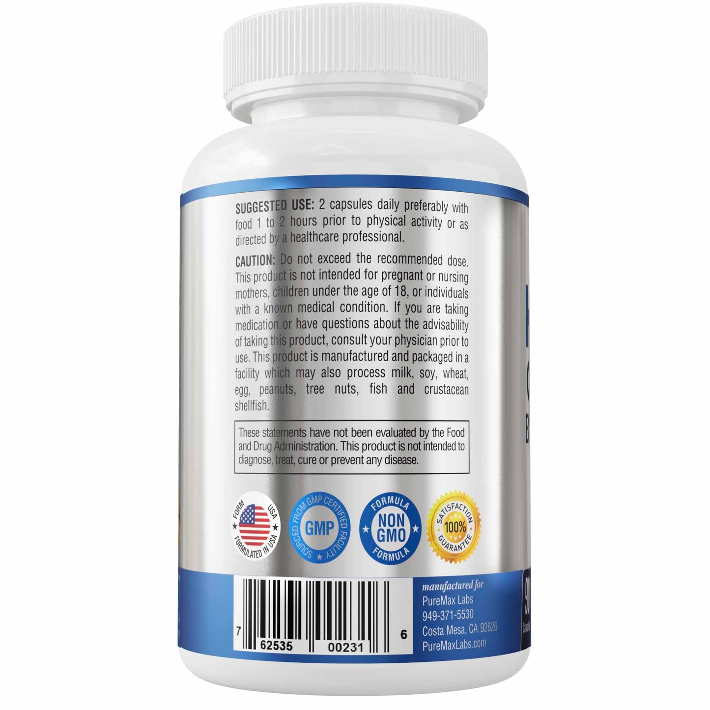 YUMMYVITE Horny Goat Weed 1364mg Extra Strength with Maca, L-Arginine, Ginseng, Non-GMO Formula, 90 Capsules