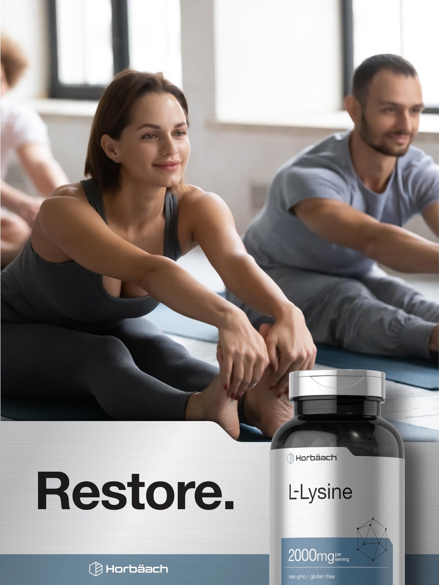 Horbäach L-Lysine Supplement 2000mg Caplets 240