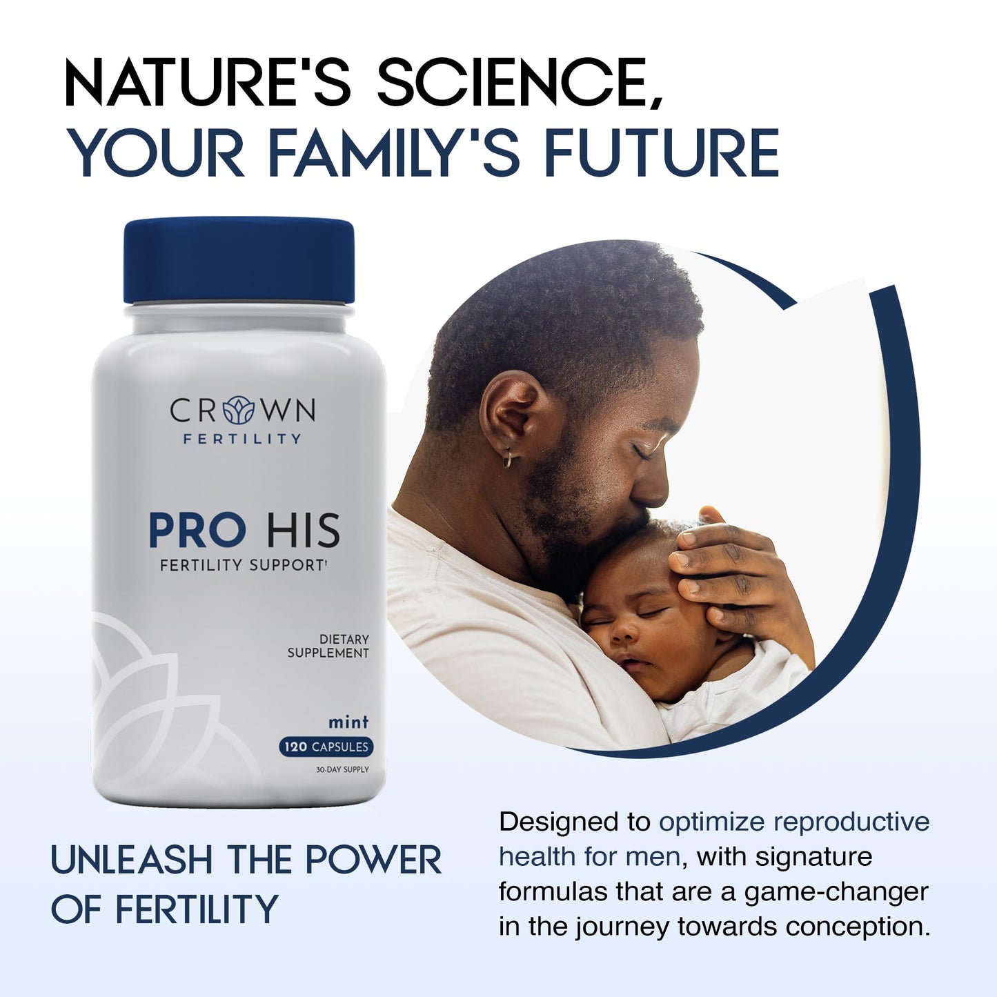 Crown Fertility Pro His Fertility Supplements for Men Capsule, 120 Capsules