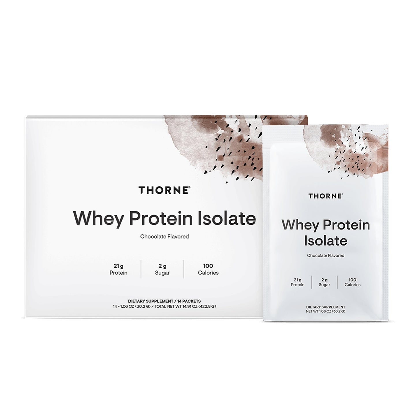 THORNE Whey Protein Isolate Powder, 14 Packets