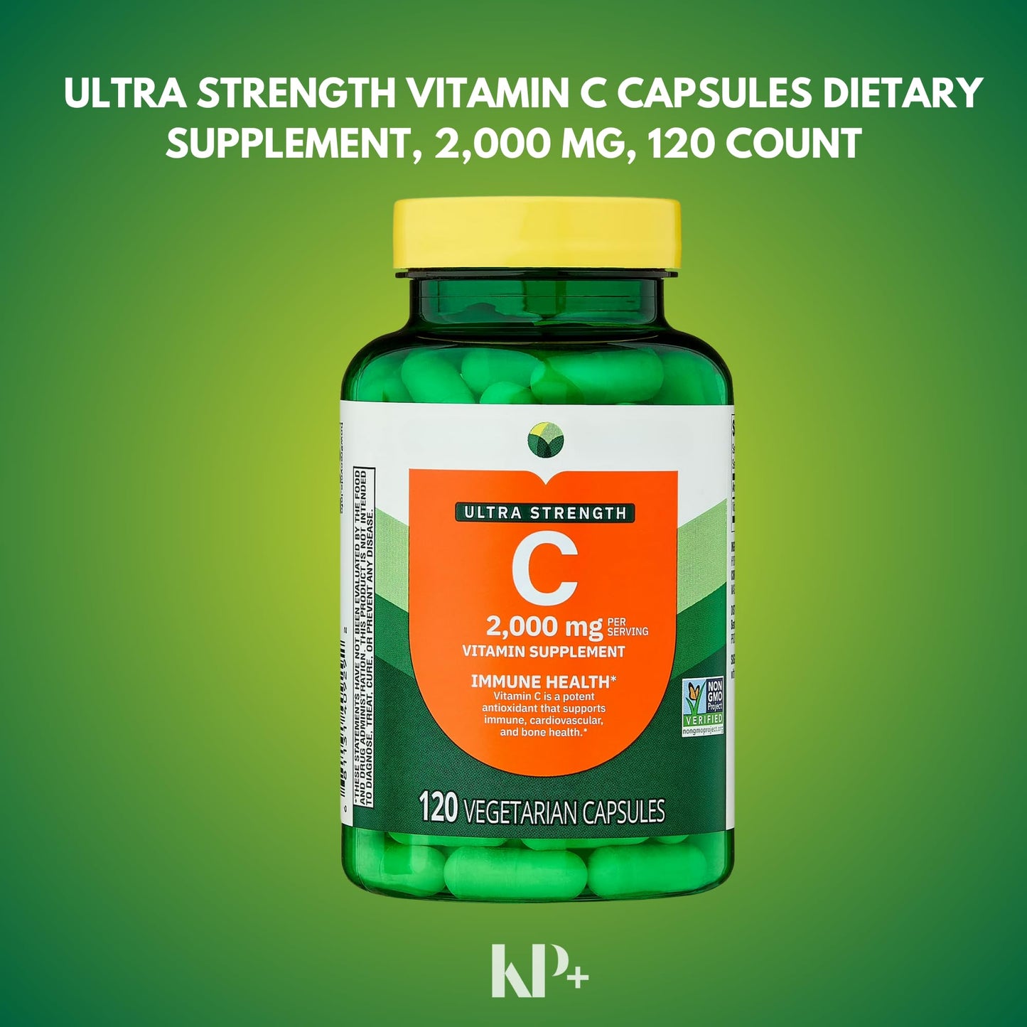 KP+ Vitamin C Tablets 120 Count