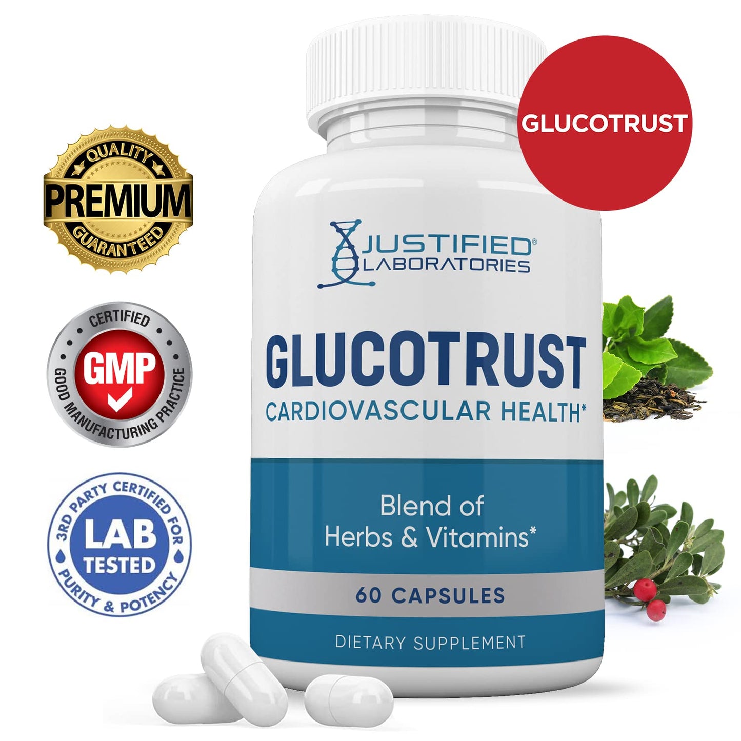 Justified Laboratories Glucotrust Advanced Formula Capsule 60 Count