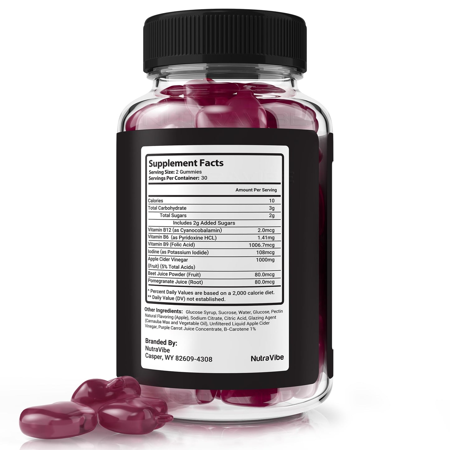 NutraVibe Biovera Gummies Gummy 60 Count