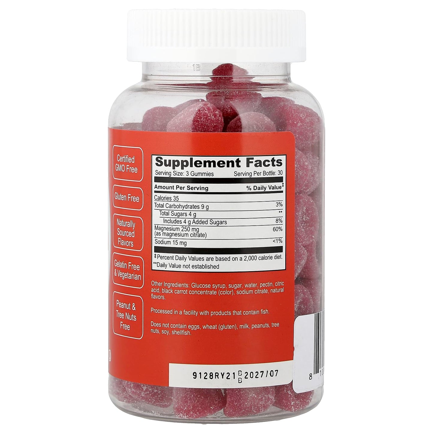 Doctor's Finest Magnesium Gummies, Raspberry, 90 Gummies
