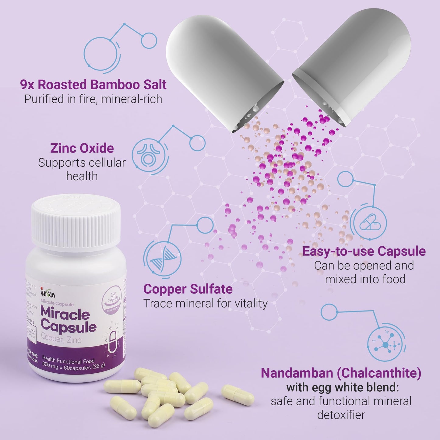 INSANORIGINS Miracle Capsule Immune Defense Support Supplement 30 Capsules