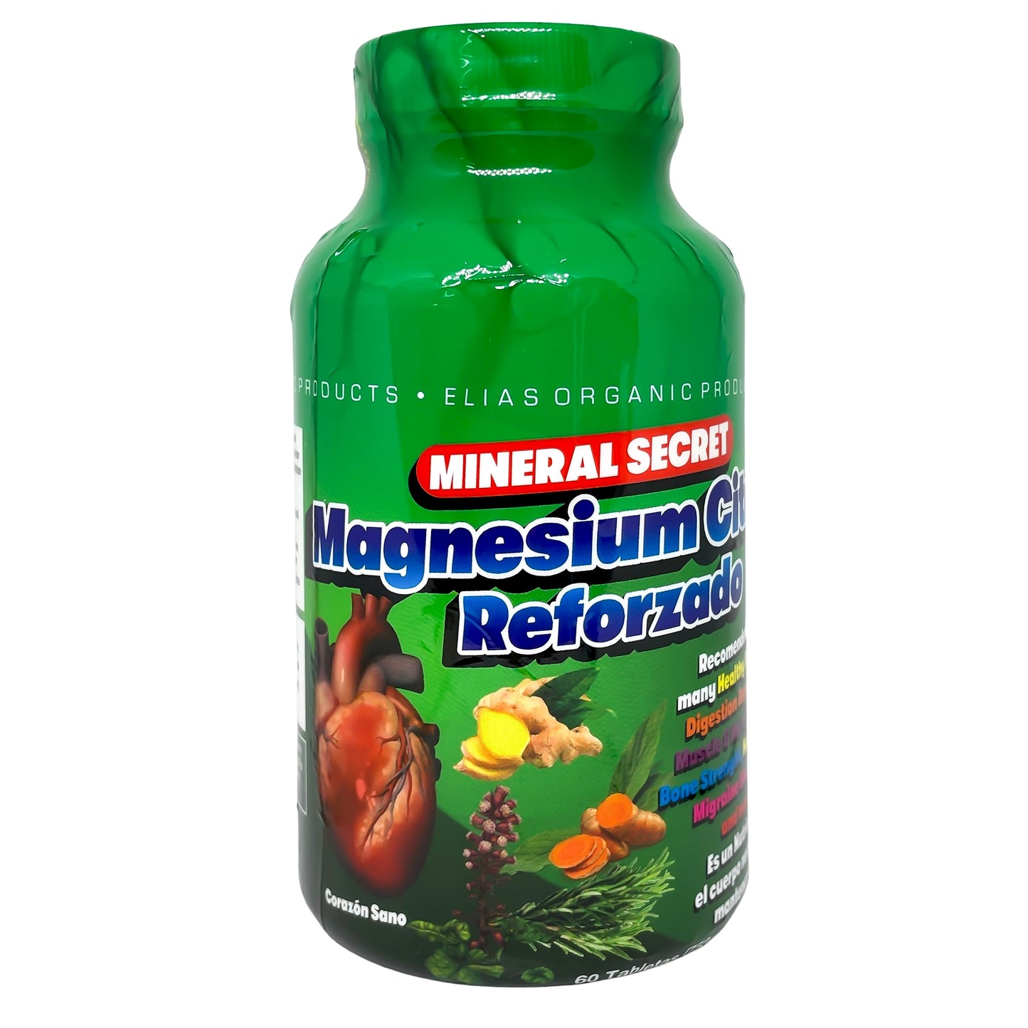 Elias Organic Products Magnesium Citrate Reforzado Tablets 60