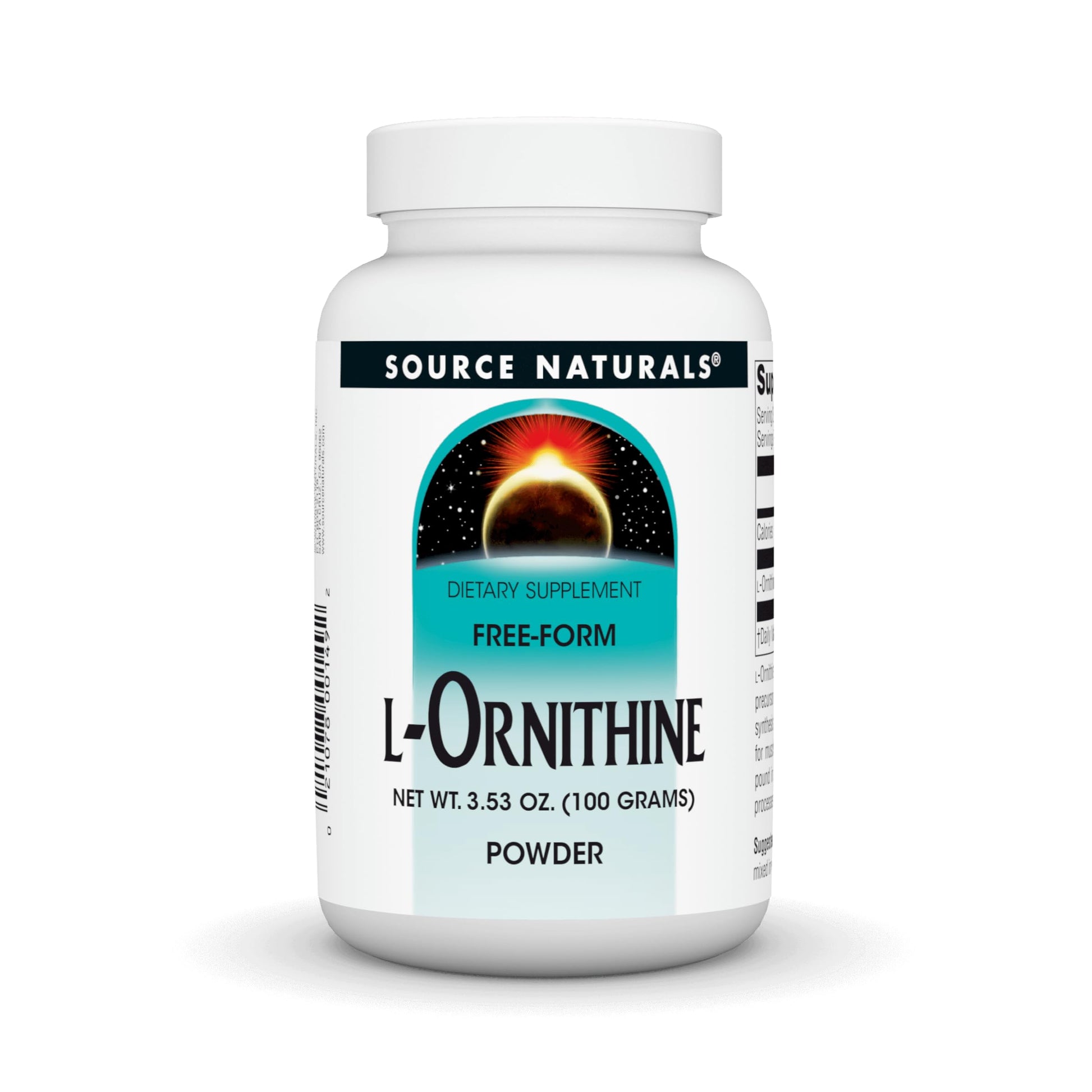 Source Naturals L-Ornithine Free Form Amino Acid Powder 3.53 Ounce
