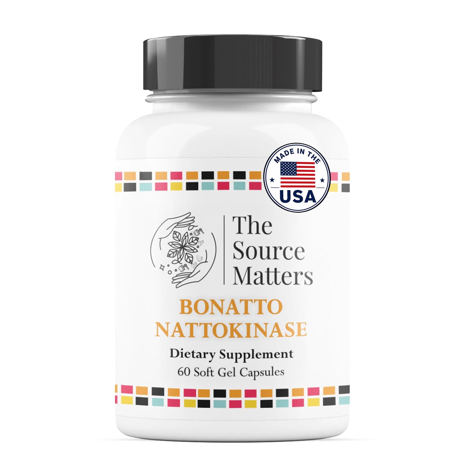 THE SOURCE MATTERS Bonatto Nattokinase Dietary Supplement Softgel 60 Count