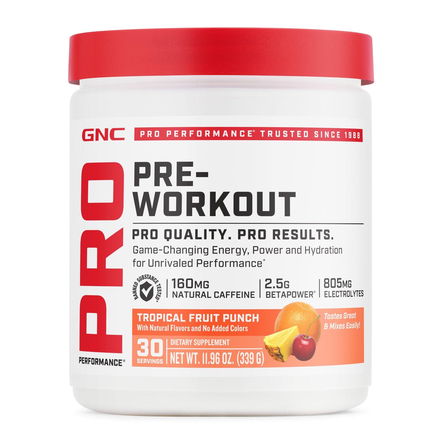 GNC Pro Performance Pre-Workout Powder 11.96 Ounce