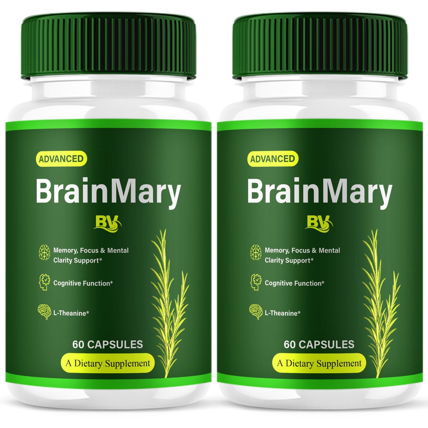 BLUE VIBE Brain Mary Advanced Memory Support 120 Capsules