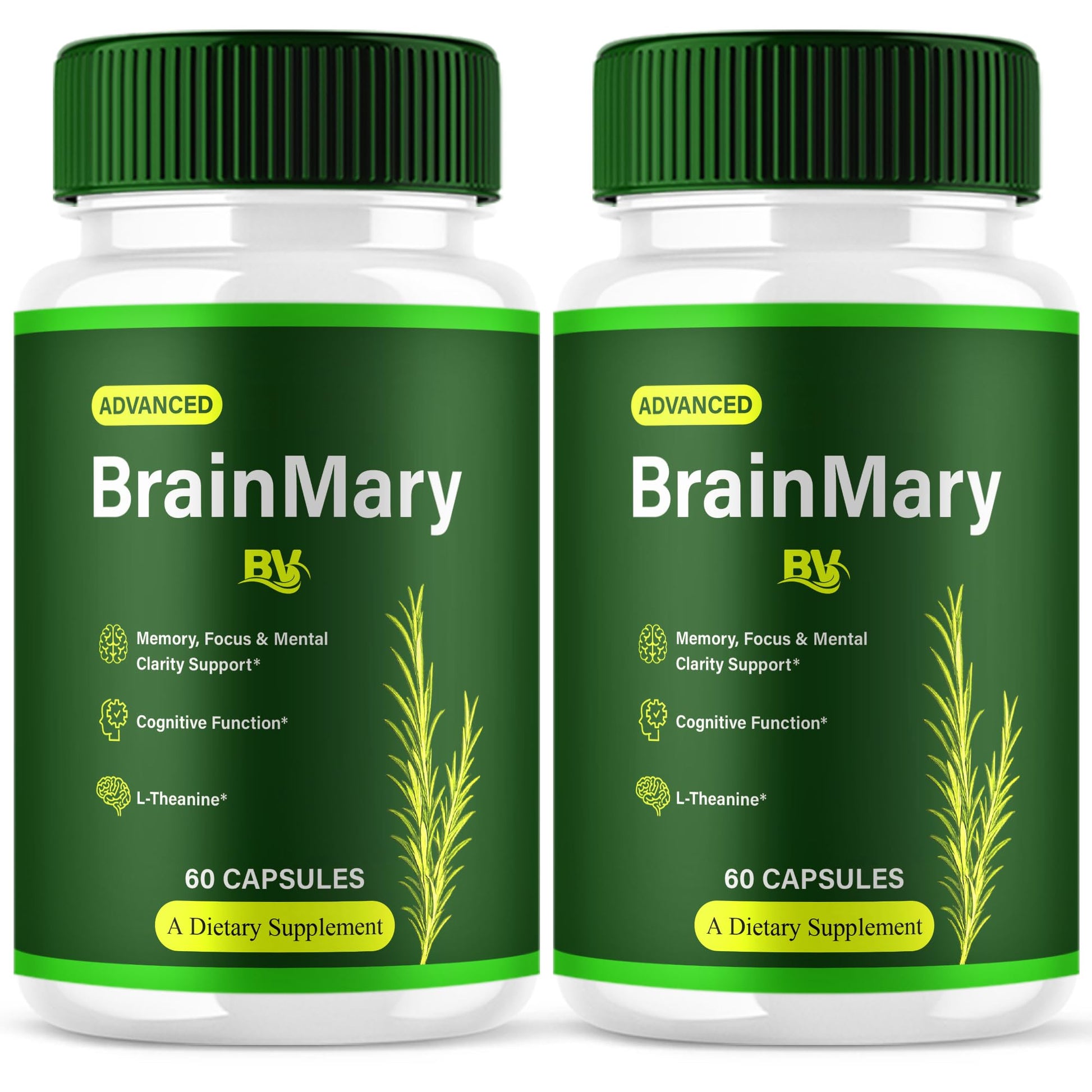 BLUE VIBE Brain Mary Advanced Memory Support 120 Capsules
