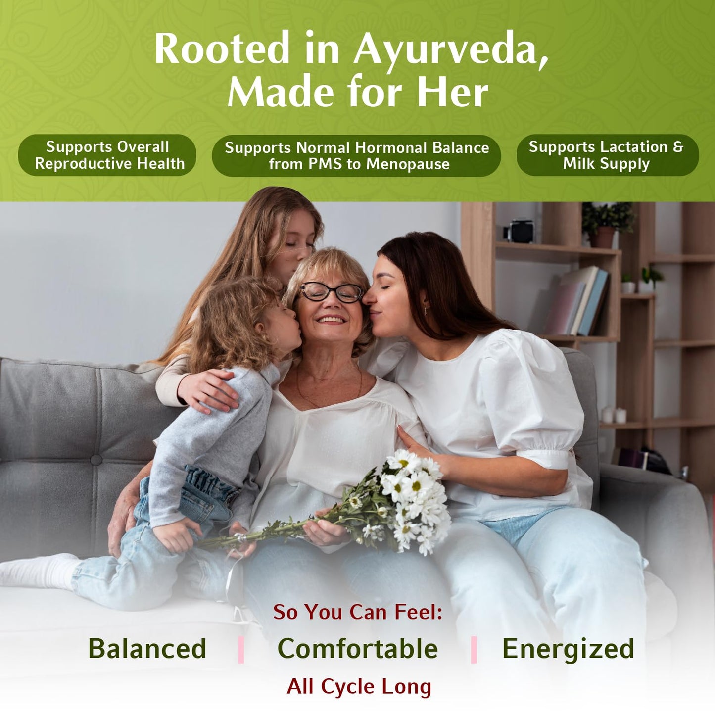 Jiva Botanicals Shatavari Capsules 1200mg Organic – 60 Count