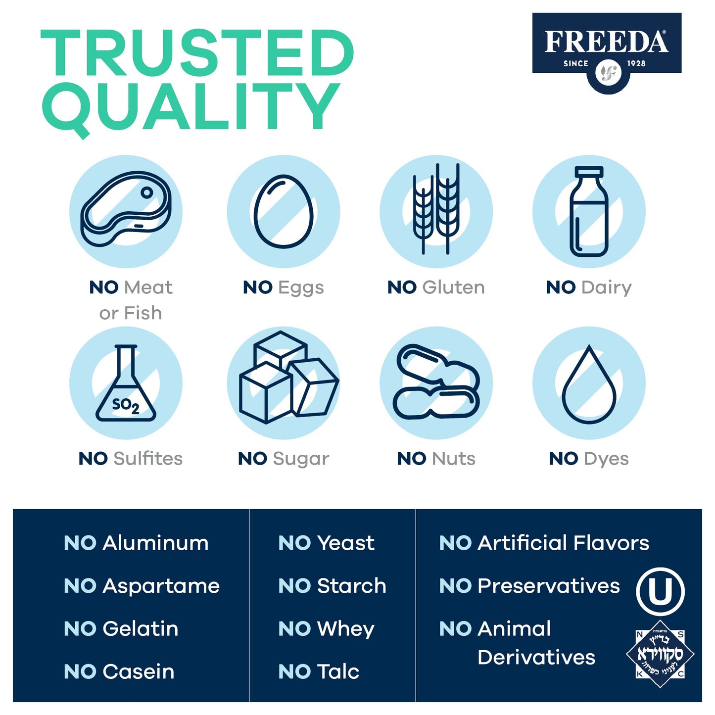 FREEDA Prenatal Vitamin Tablet 100 Count