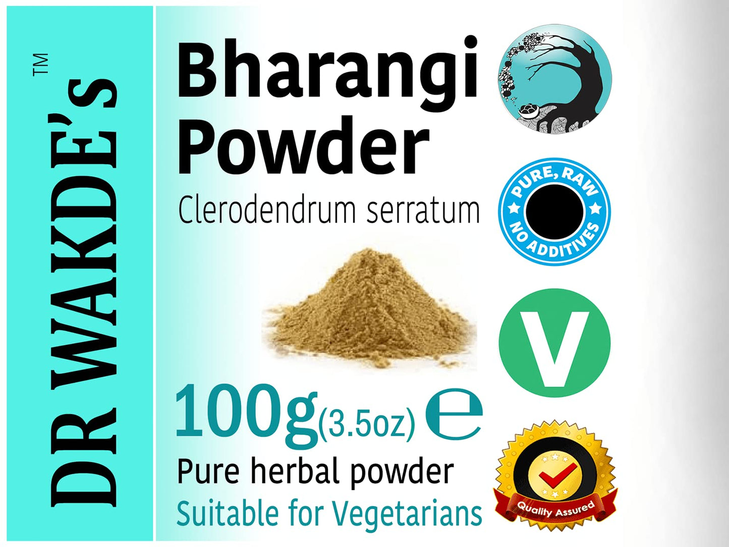 DR WAKDE's Bharangi Powder (Clerodendrum serratum), 3.53 oz