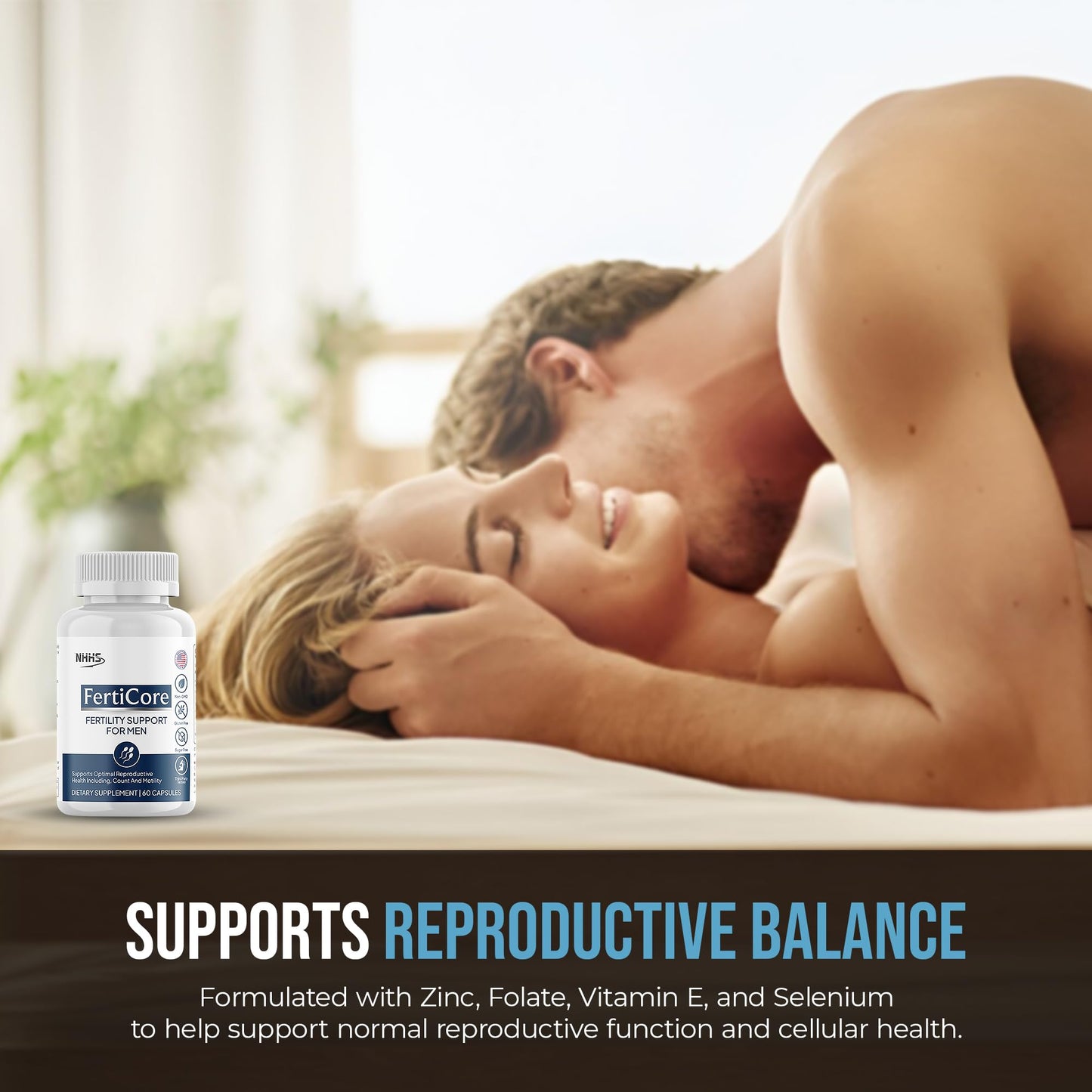 NHHS FertiCore Men's Fertility & Reproductive Wellness Supplement Capsule 1 Count