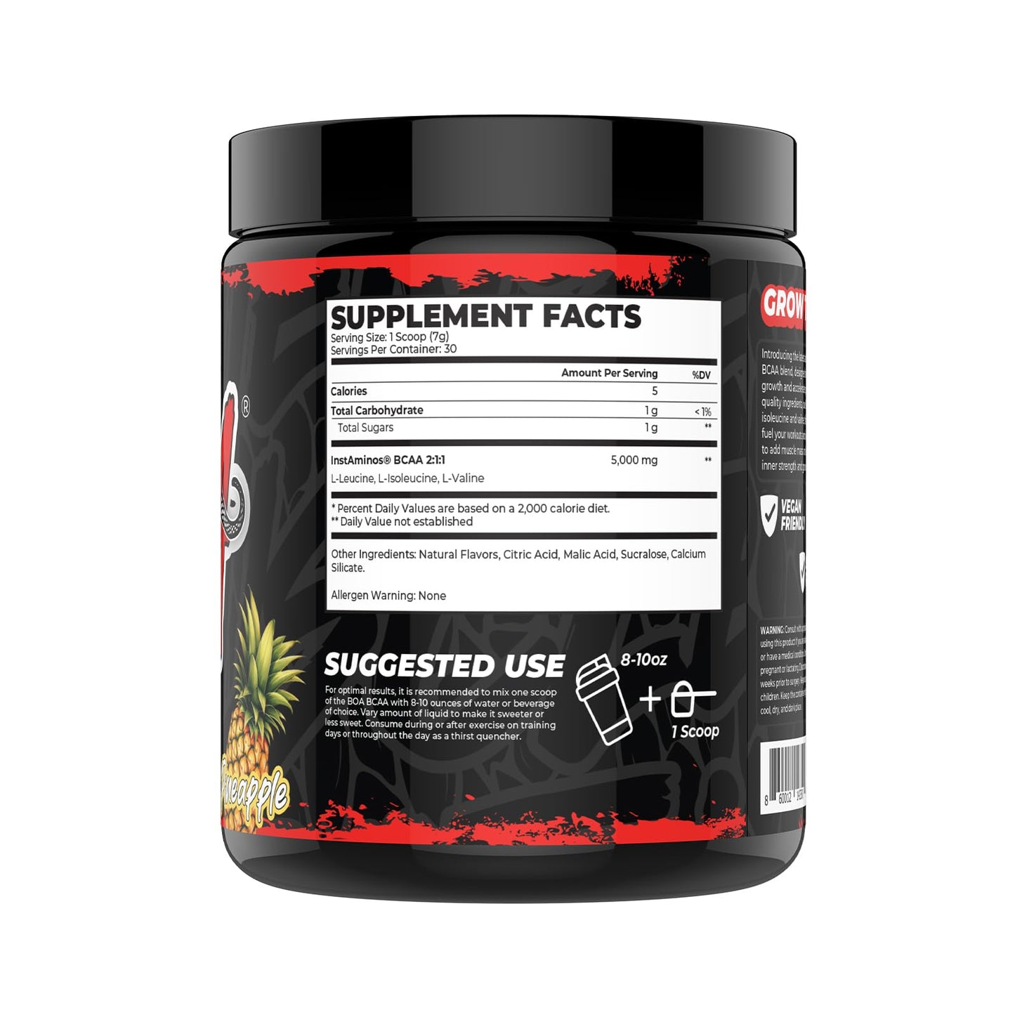 BOA Snakebite BCAA 2:1:1 Powder 7.4 Ounce (Pack of 1)