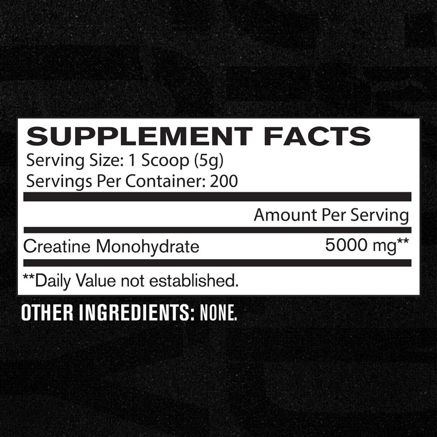 Jacked Factory Creatine Monohydrate Powder 200 Servings