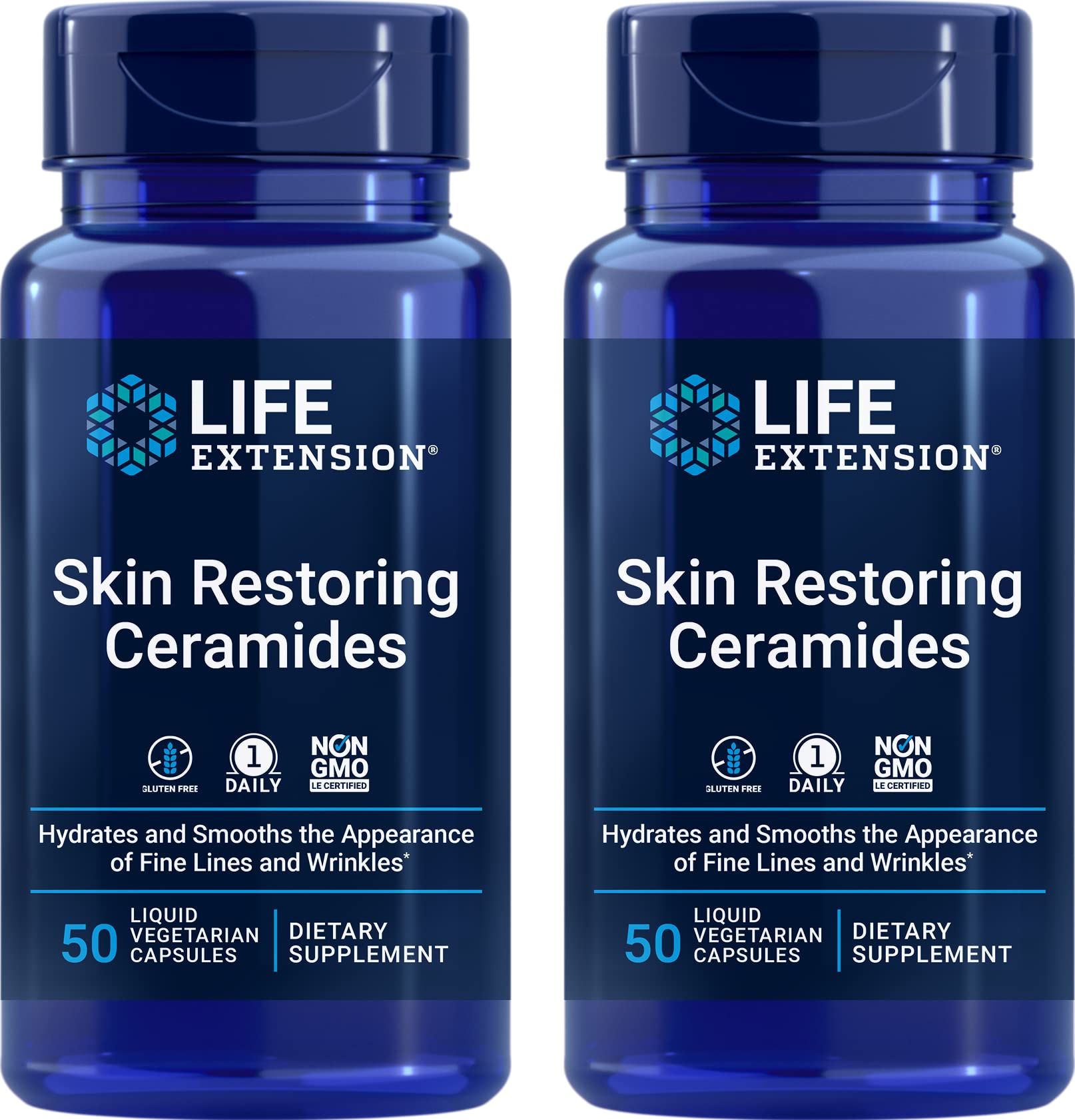 Life Extension Skin Restoring Ceramides 100 Capsules