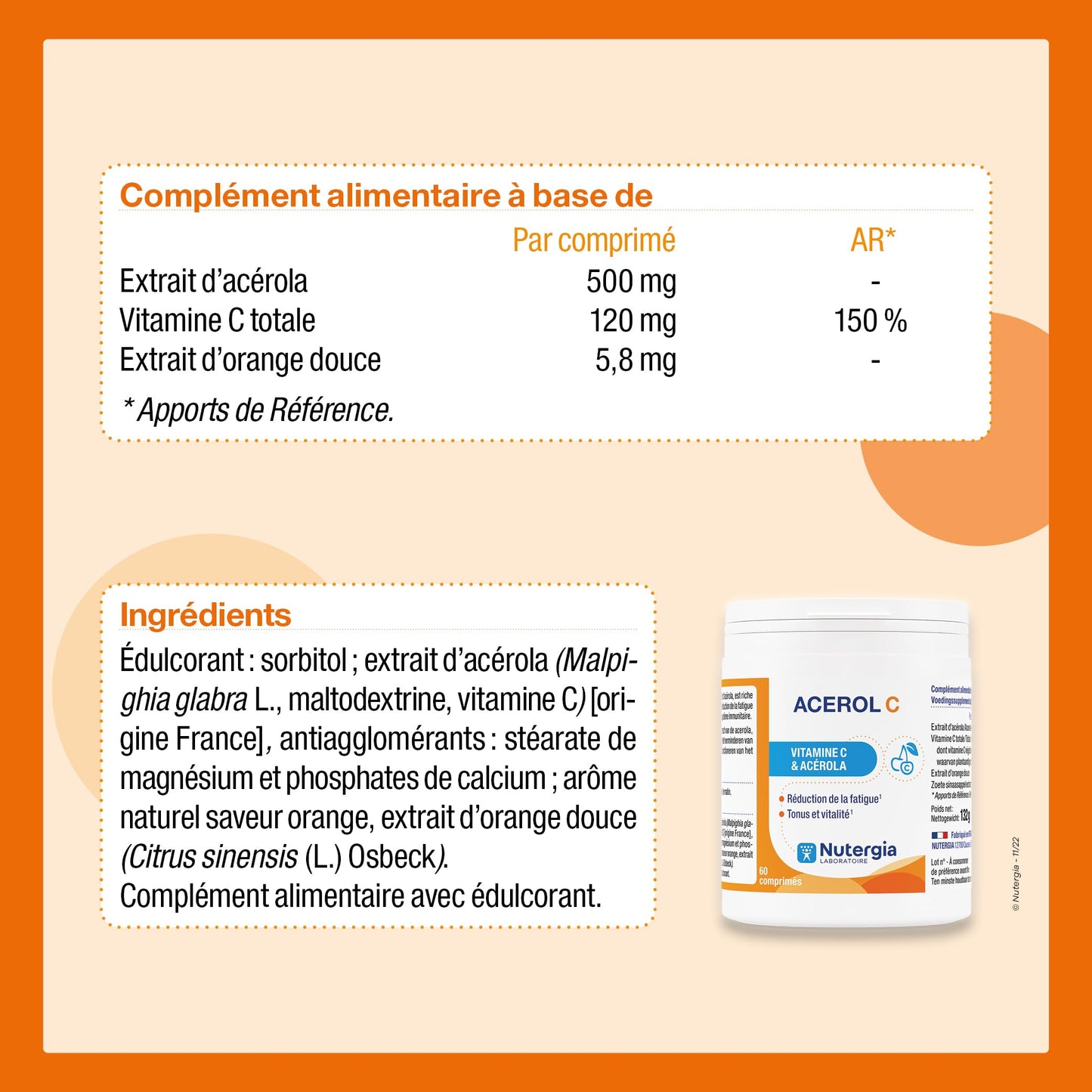 Nutergia Acerol C 60 Tablets