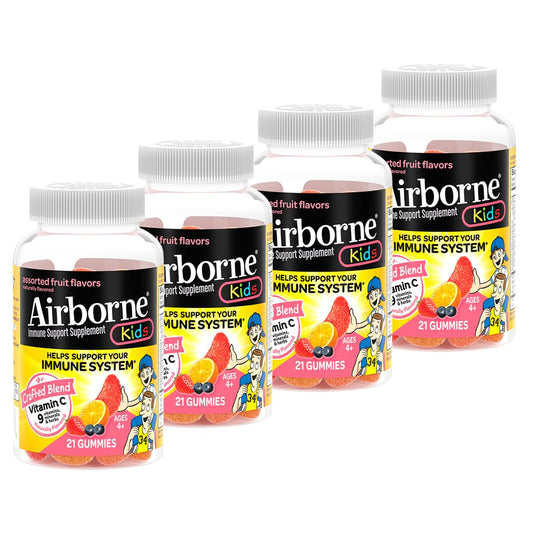 Airborne 500mg Vitamin C + Zinc Immune Support Gummies for Kids, 21 Gummies