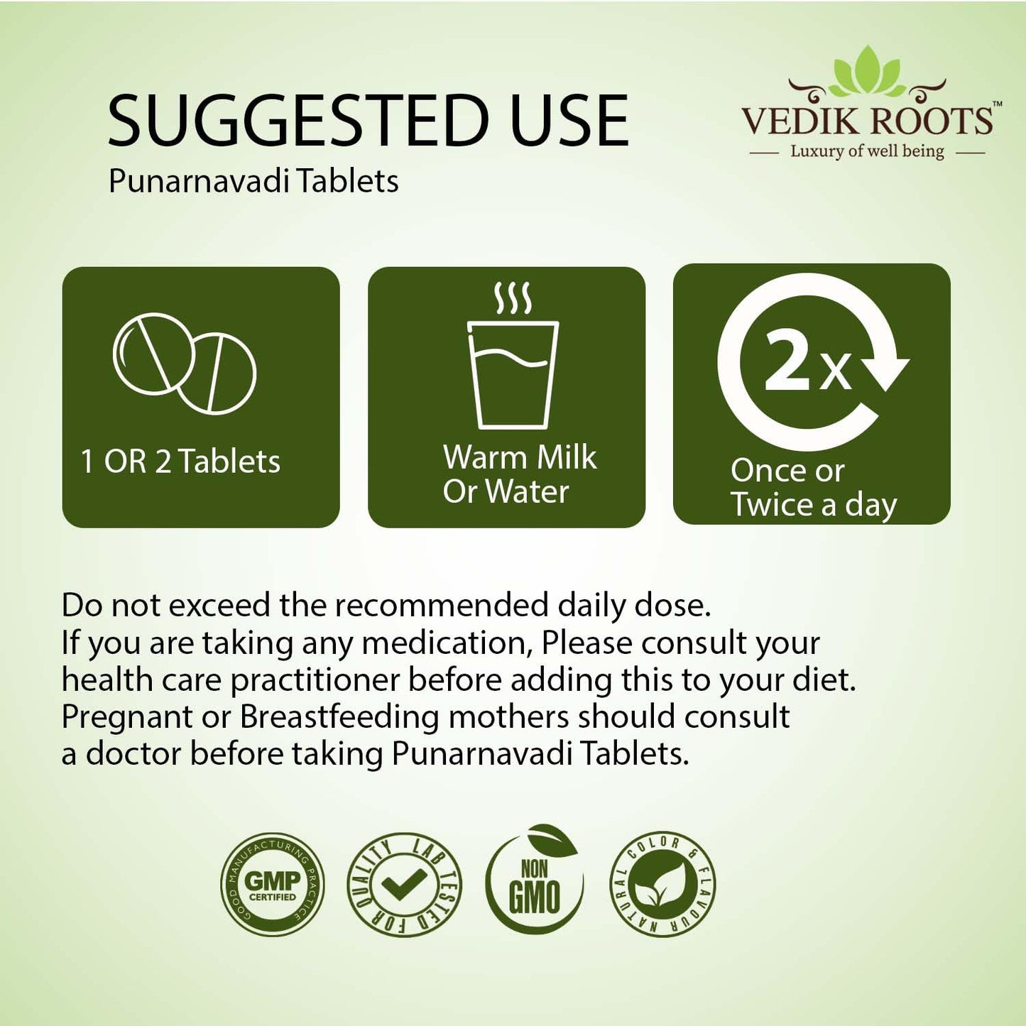 VEDIKROOTS Punarnavadi Guggulu Tablet, 120 Tablets