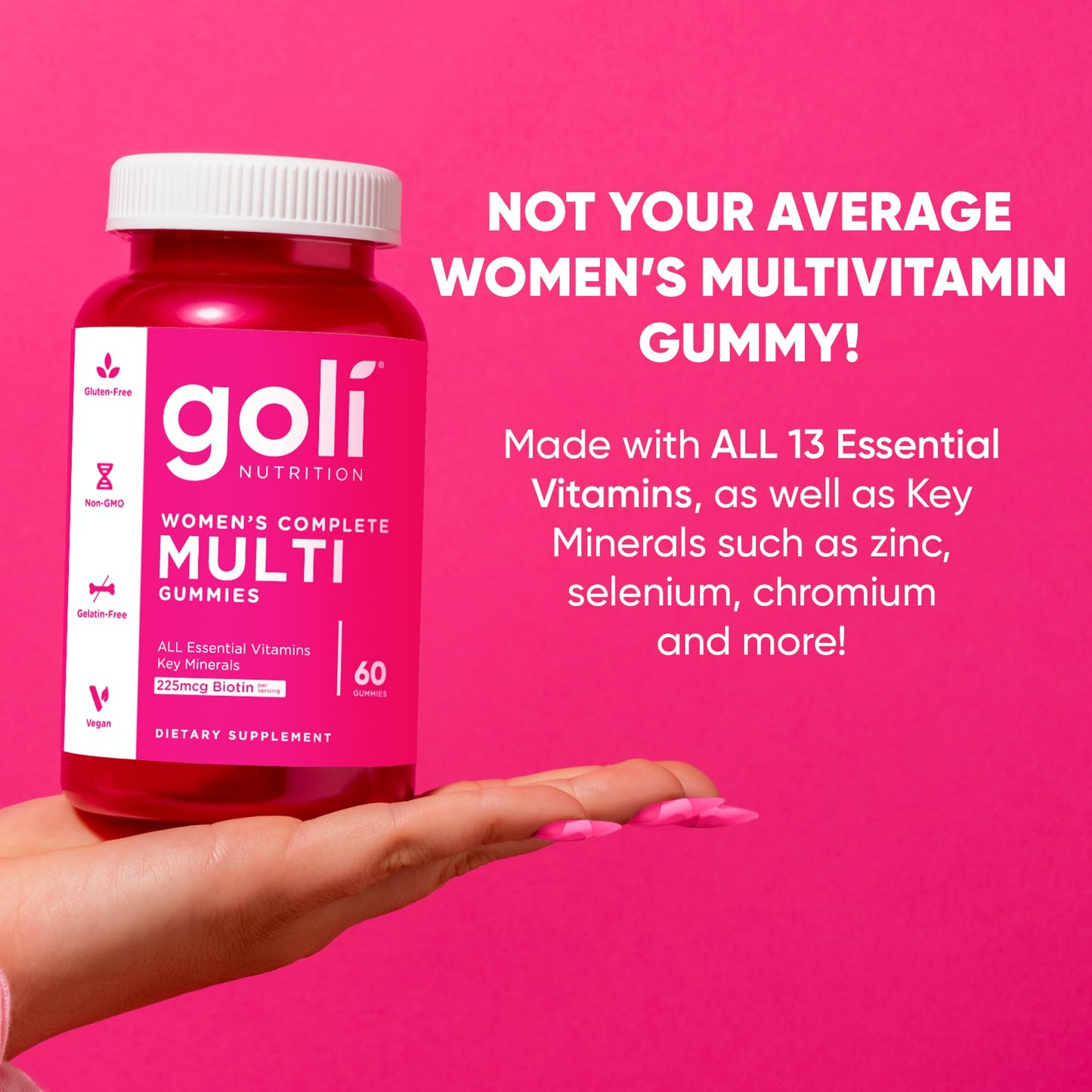 Goli Women's Multi Multivitamin 120 Gummies