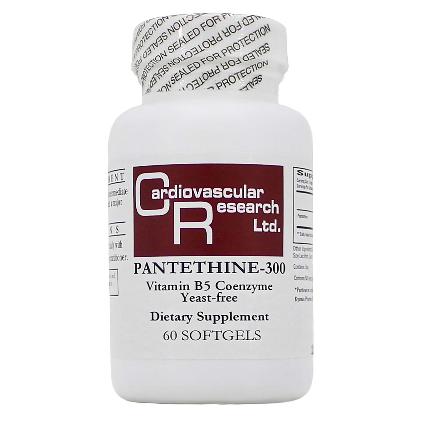 Ecological Formulas Pantethine 300mg (Pantesin) Softgels 60