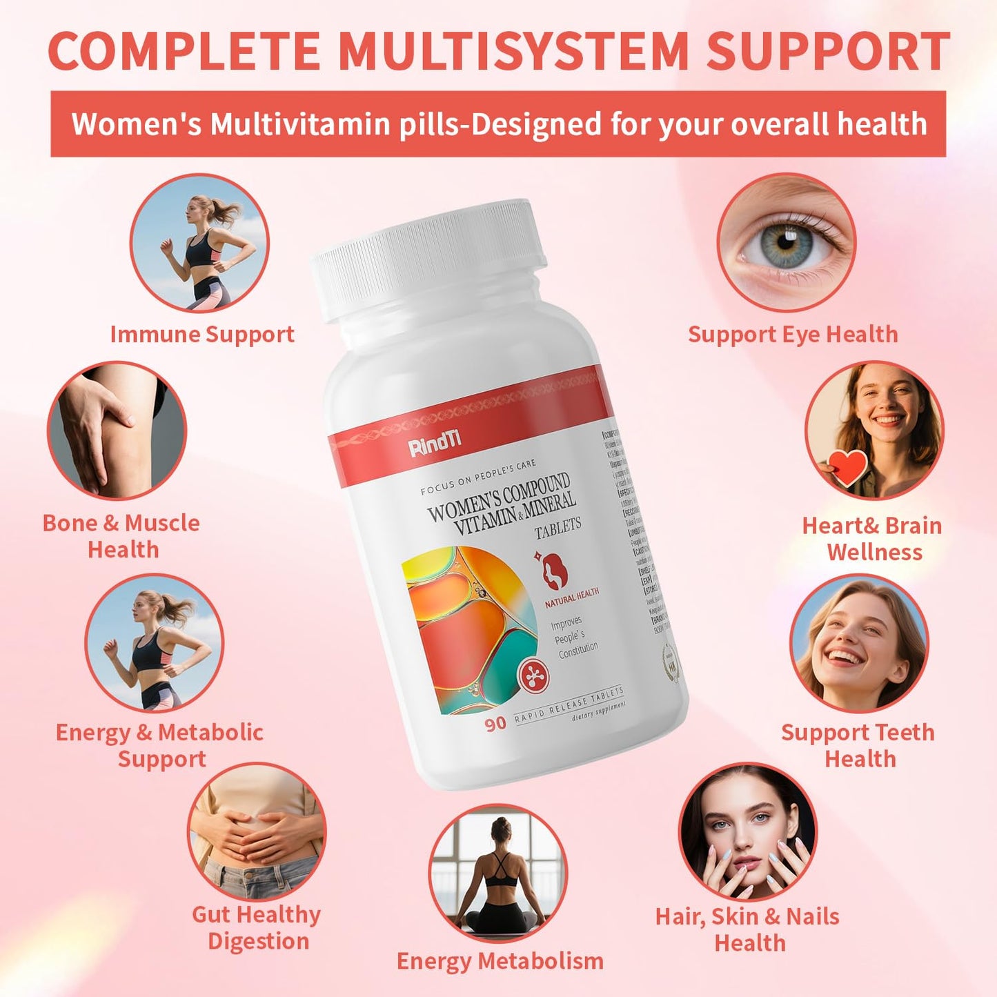RindTi Multivitamin for Women 50+ Capsule, 90 Count