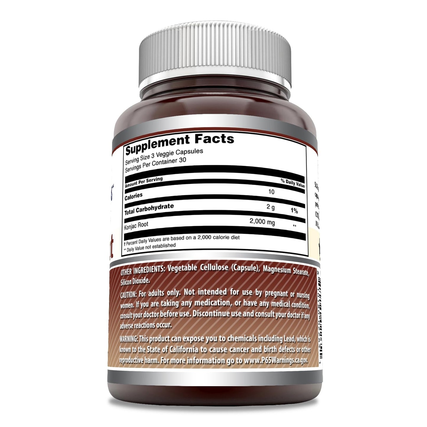 Amazing Nutrition Konjac Root Supplement Capsule 1 Count