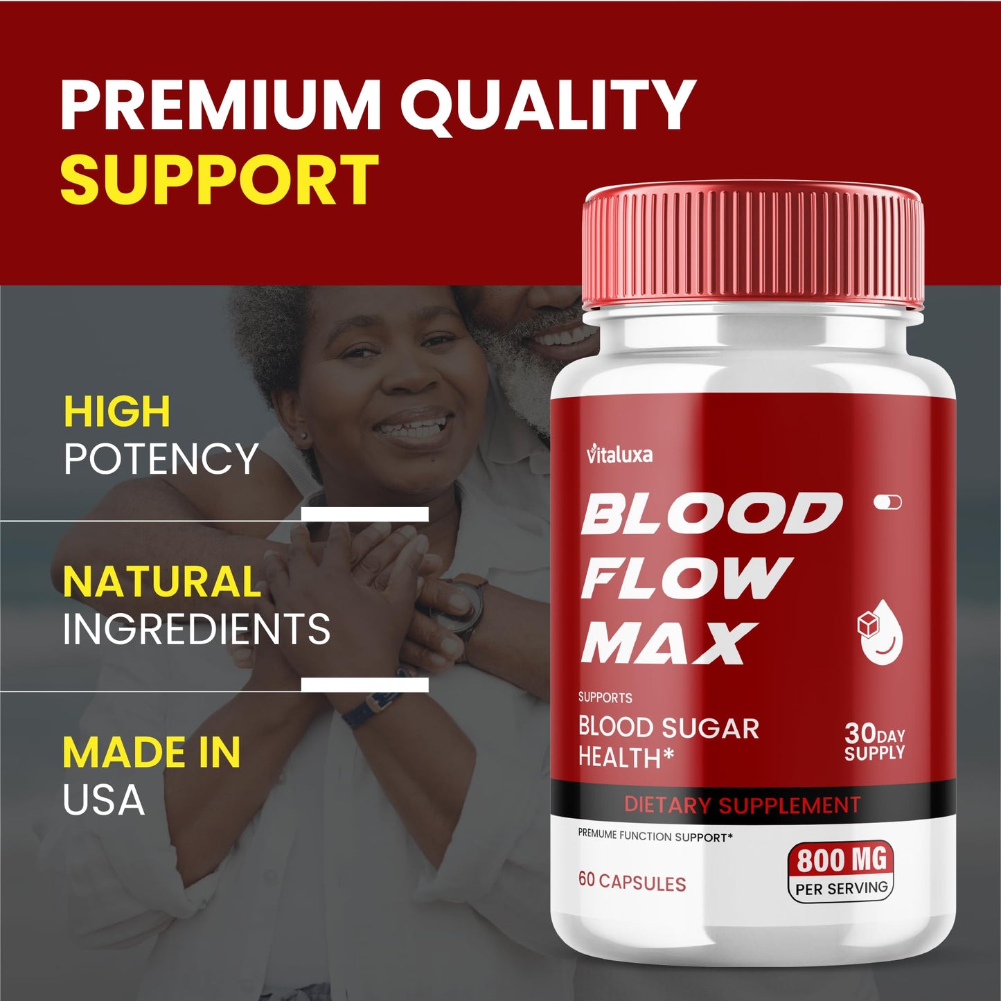 Vitaluxa Blood Flow Max Capsules, 60 Capsules