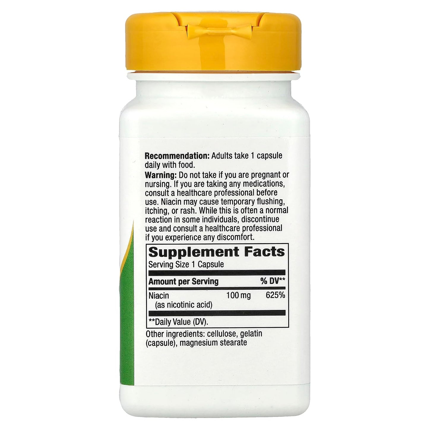 Nature's Way Niacin 100mg Capsule, 100 Count