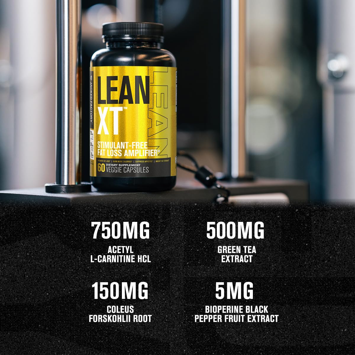 Jacked Factory Lean-XT Caffeine Free Fat Burner Capsules, 60 Capsules