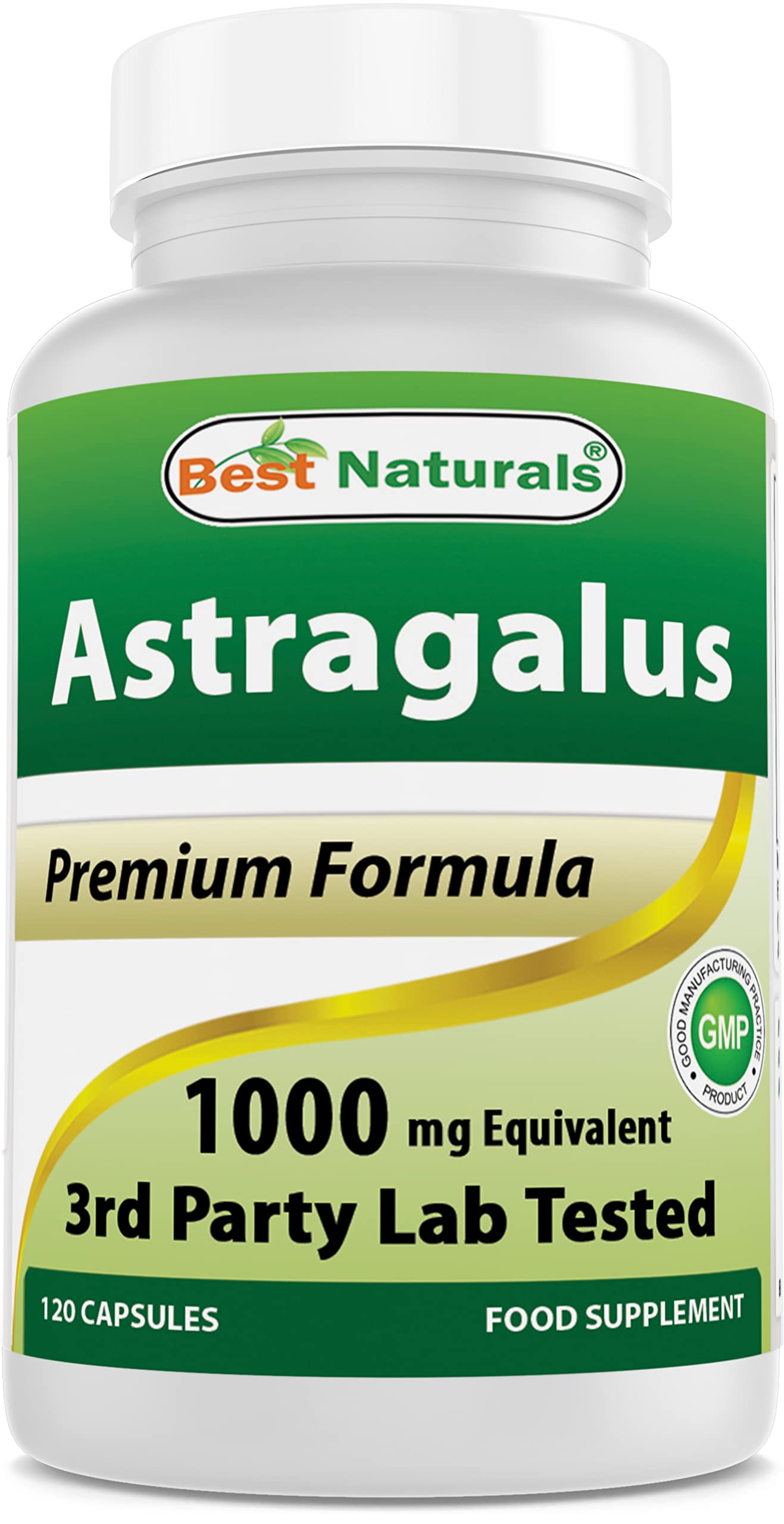 Best Naturals Astragalus Capsule 1000 mg, 120 Count