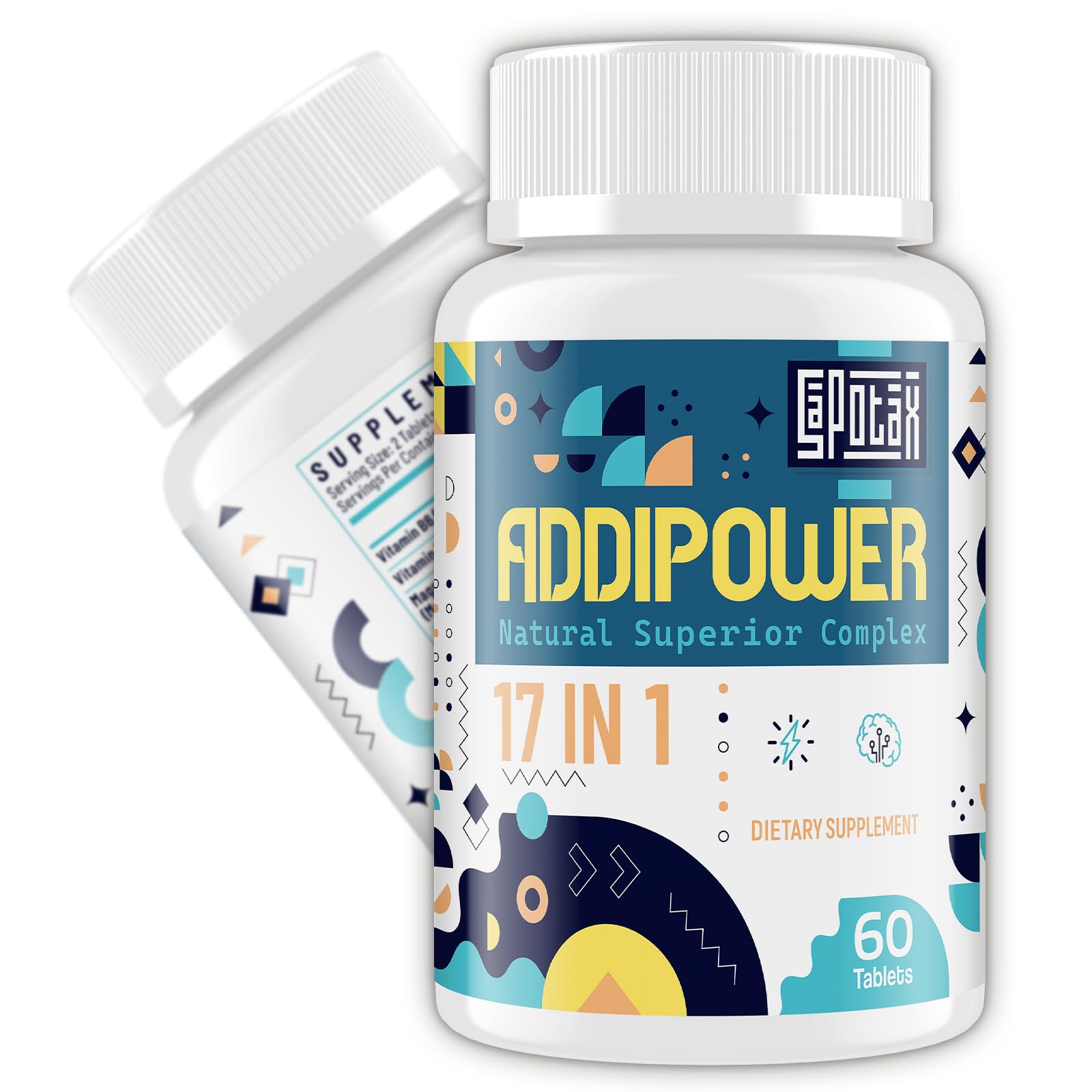 Sapotax 17-in-1 Brain Supplement for Memory and Focus Tablet, 60 Tablets
