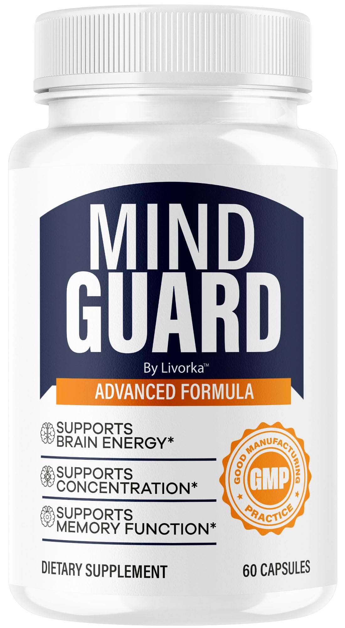 LIVORKA Mind Guard Brain Supplement Capsules, 60 Count
