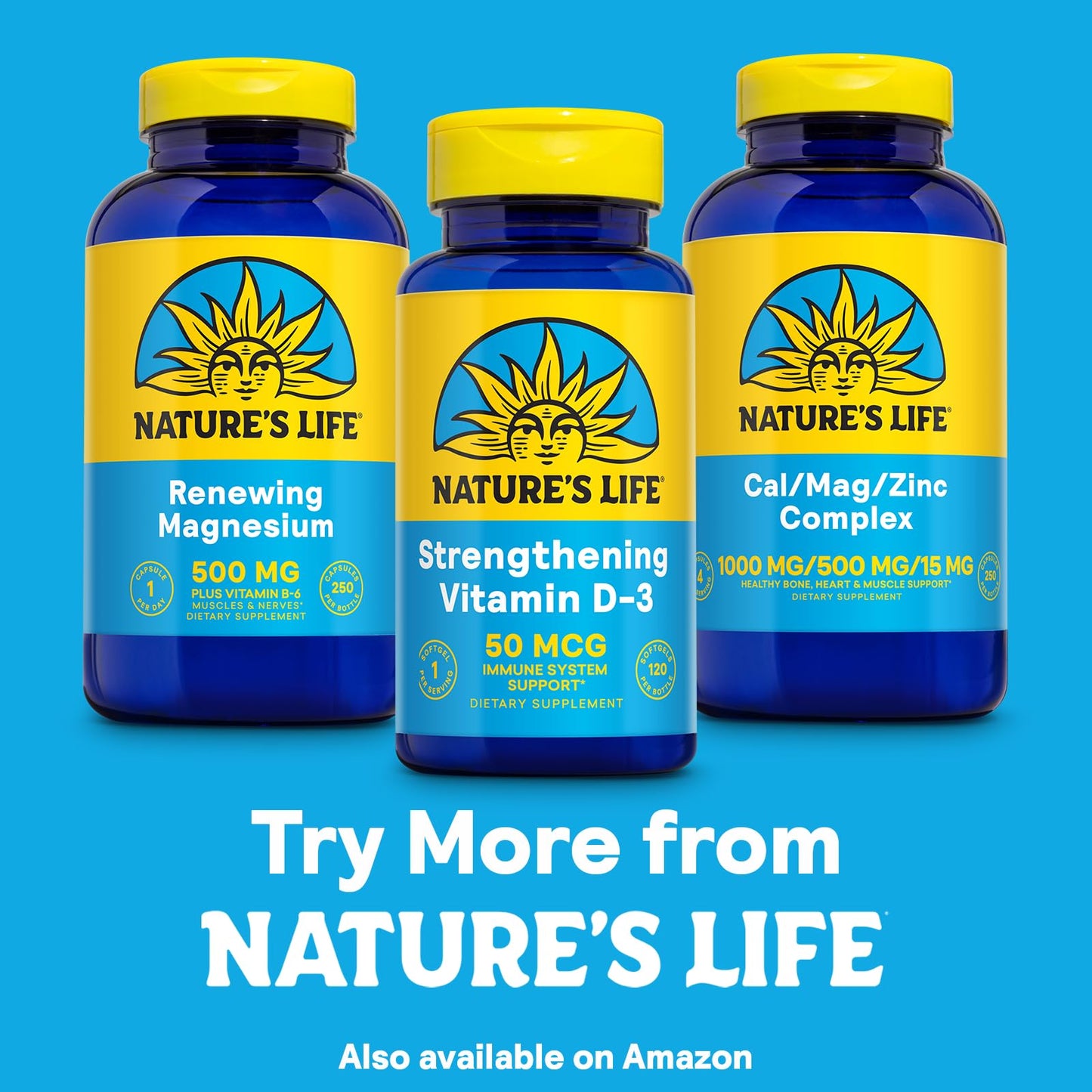 Nature's Life Strengthening Vitamin D3 2000 IU (50 mcg) - Vitamin D - Bone Health and Immune Support Softgels, 120 Count
