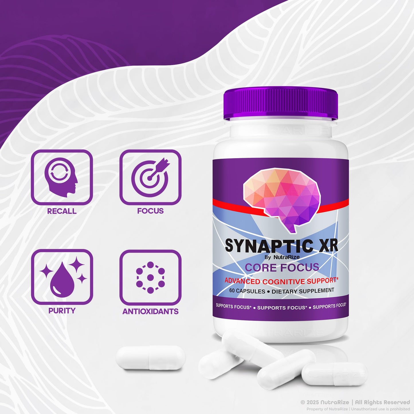 NutraRize Synaptic XR Daily Support Capsules 300 Capsules