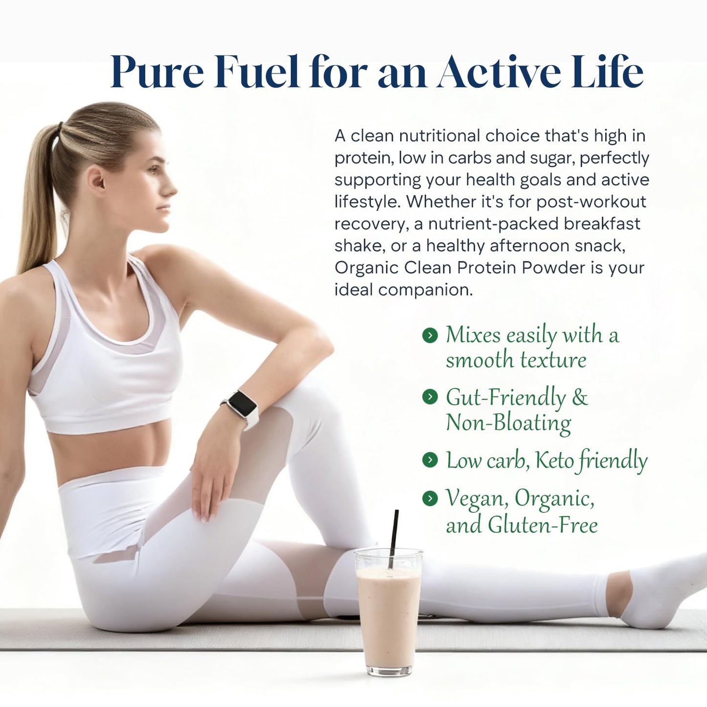 Cellqueue Organic Vegan Protein Powder, 5-Pack