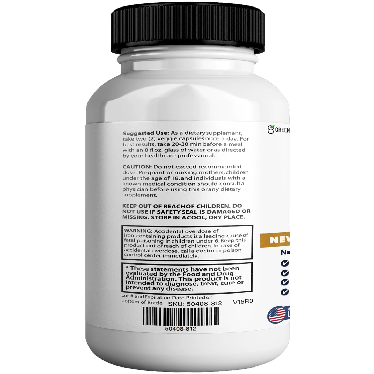 GREENVIFY Cranial Guard Maximum Strength Brain Support Supplement Capsule 60 Capsules