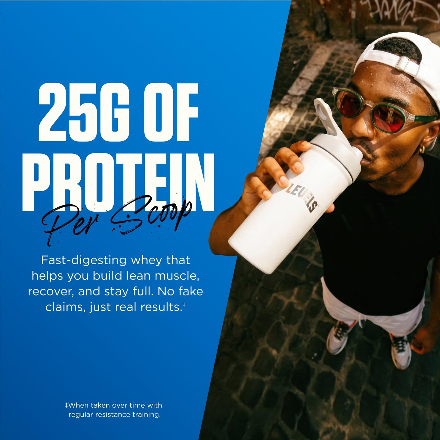 Levels Nutrition Grass Fed Whey Protein Powder, 32 Servings
