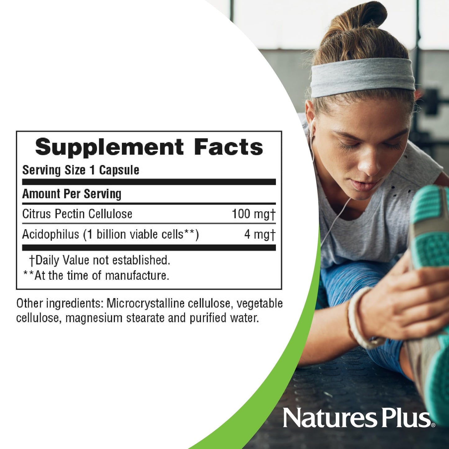 NaturesPlus Acidophilus with Pectin Capsule 90 Count