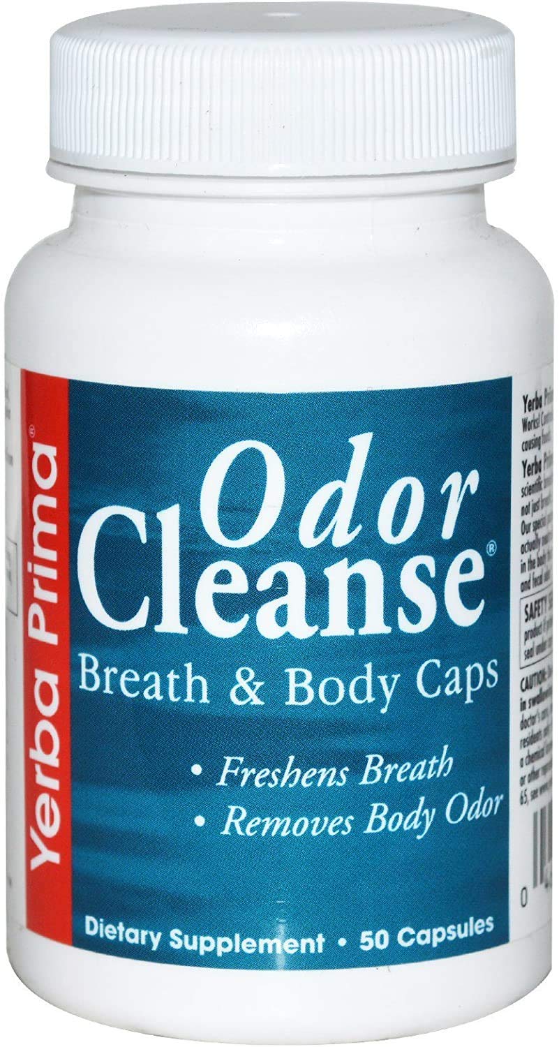 Yerba Prima Odor Cleanse Breath & Body Capsules 50 Capsules