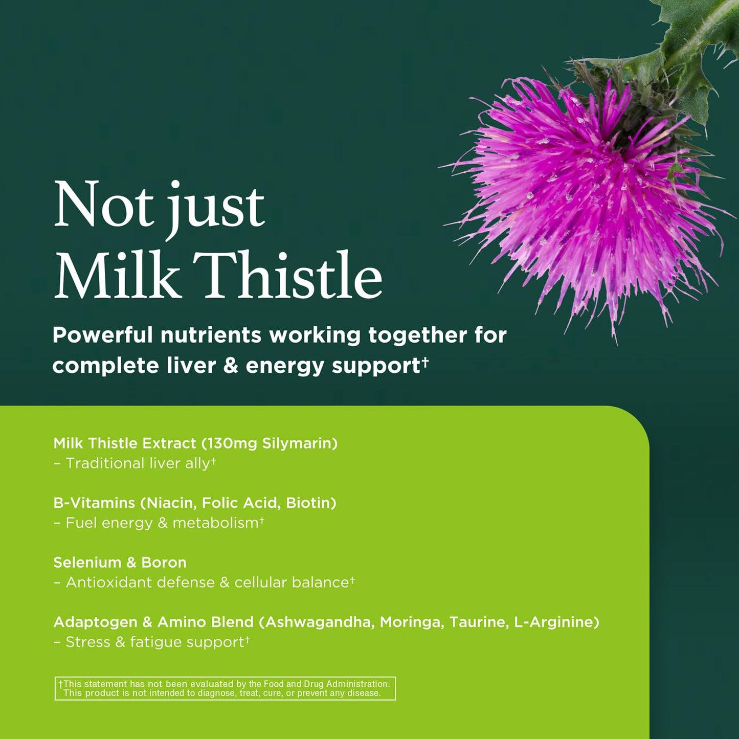 INNERVISNUTRITION Liver Detox & Energy Support Milk Thistle + 9 Key Ingredients, Metabolism & Liver Health, 120 Veg Capsules
