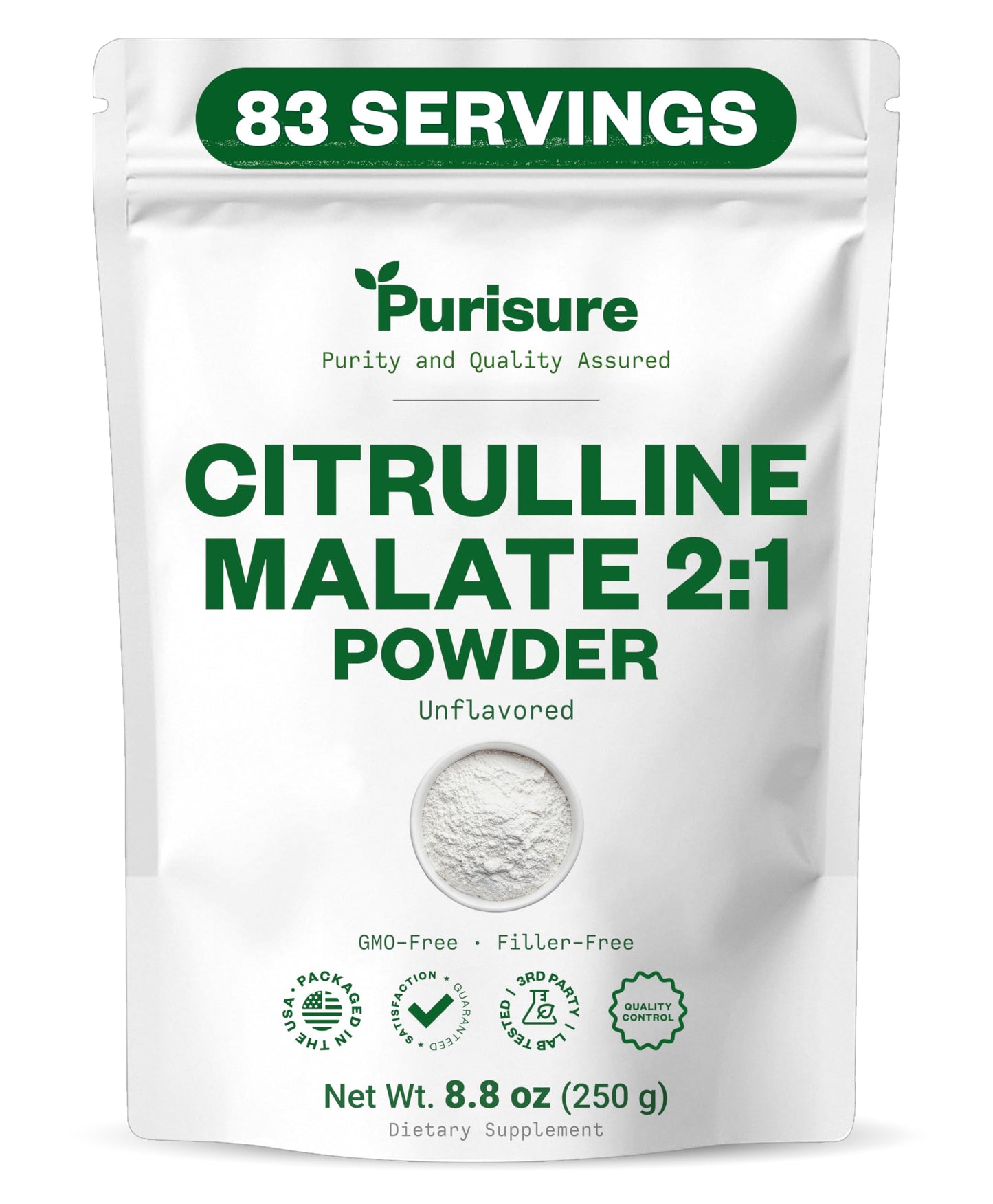 Purusire L-Citrulline Powder 8.81 Ounce