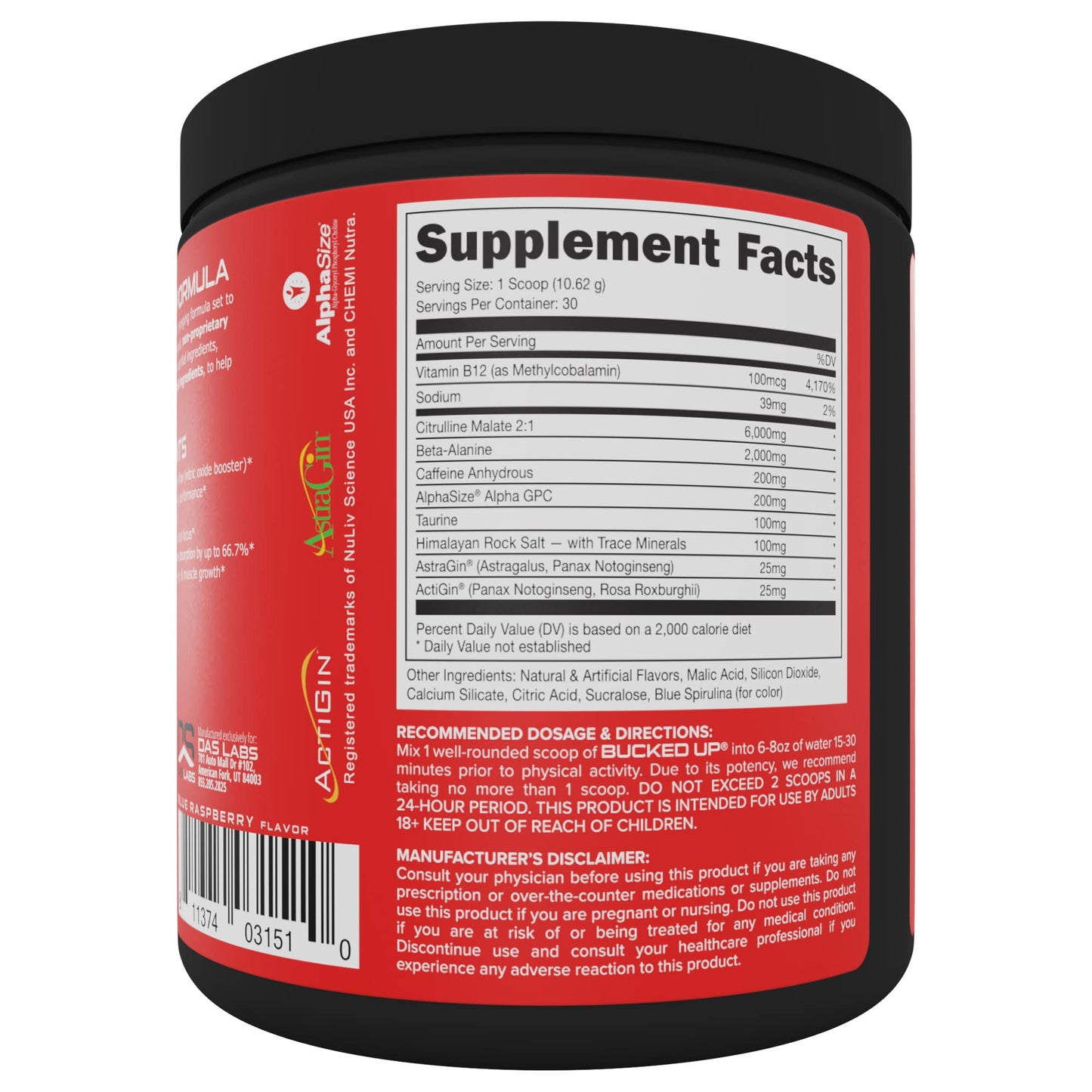 Bucked Up Pre Workout Powder 10.99 Ounce (Pack of 1)