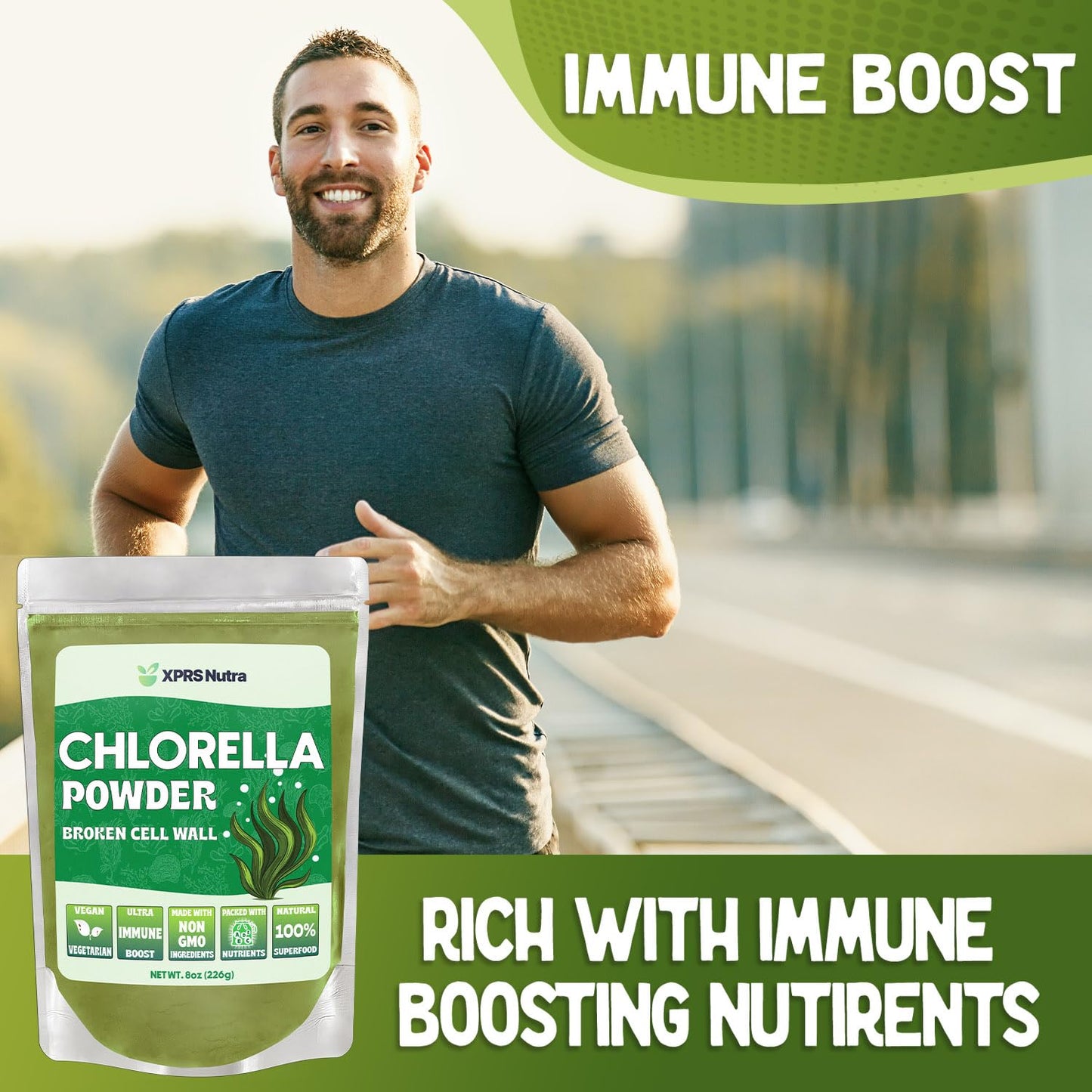 XPRS Nutra Chlorella Powder 8 Ounce