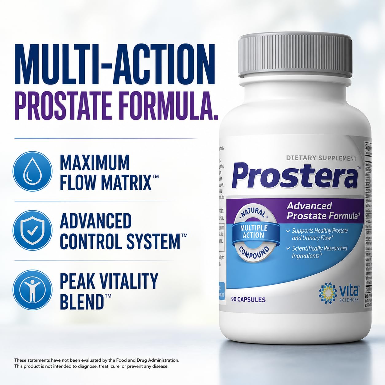 Vita Sciences Prostera Men's Prostate & Urinary Support 90 Capsules