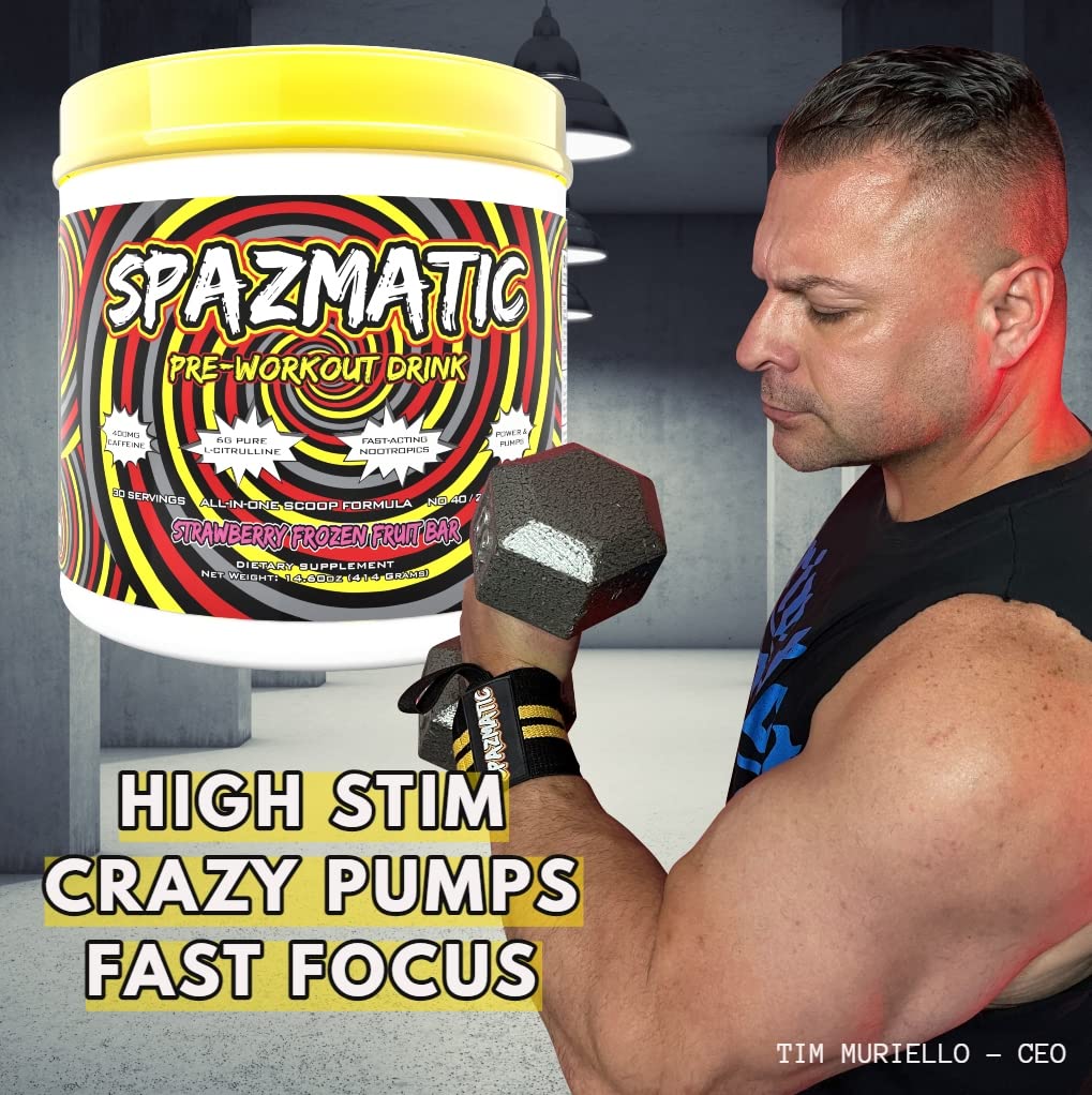 SPAZMATIC Pre-Workout Powder 13.8 Ounce